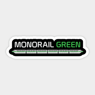 Monorail Green Sticker